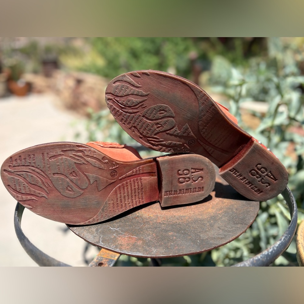 A.S.98 Gino Suede Sandals - Picture 7 of 16